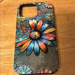 Floral Pattern Phone Case - Multicolor